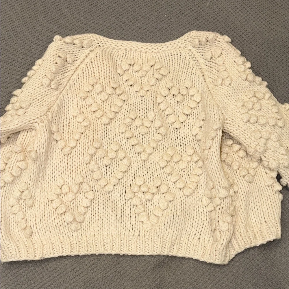 Chicwish Cream Textured Knit Cardigan - Picture 7 of 7